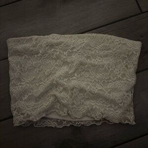 Forever 21 Cream Lace Bandeau